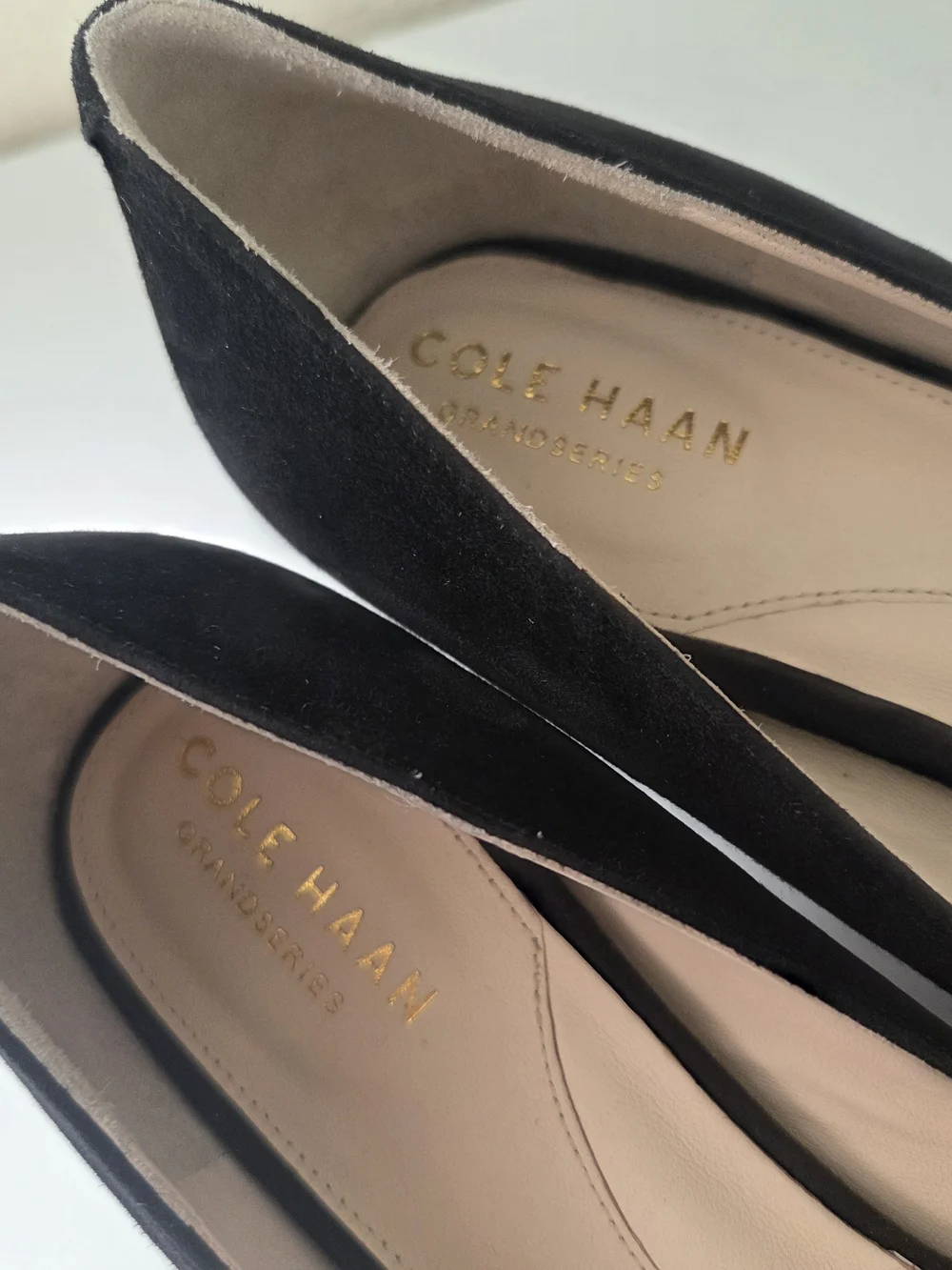 Cole Haan Grandseries Leather Black Pointed Toe Women's Heels Shoes 8.5 Women's